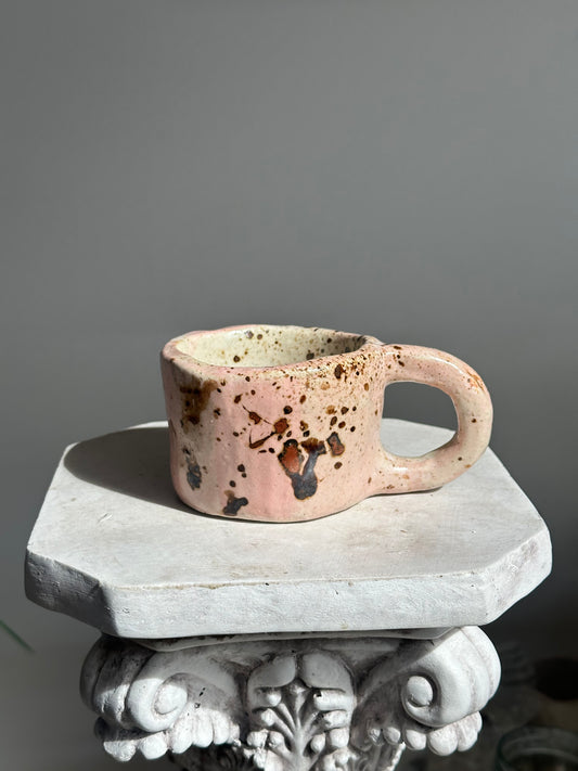 Pink Speckle Huggy Mug