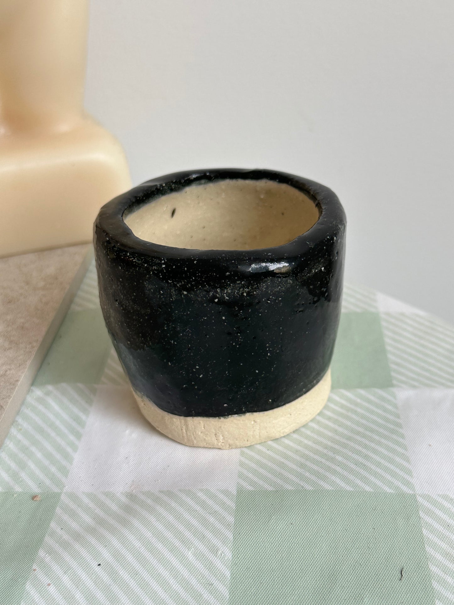 Ceramics: Black Glazed Cup | Food Safe
