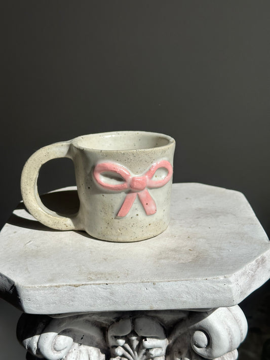 Pretty Pink Bow Mug 🤍