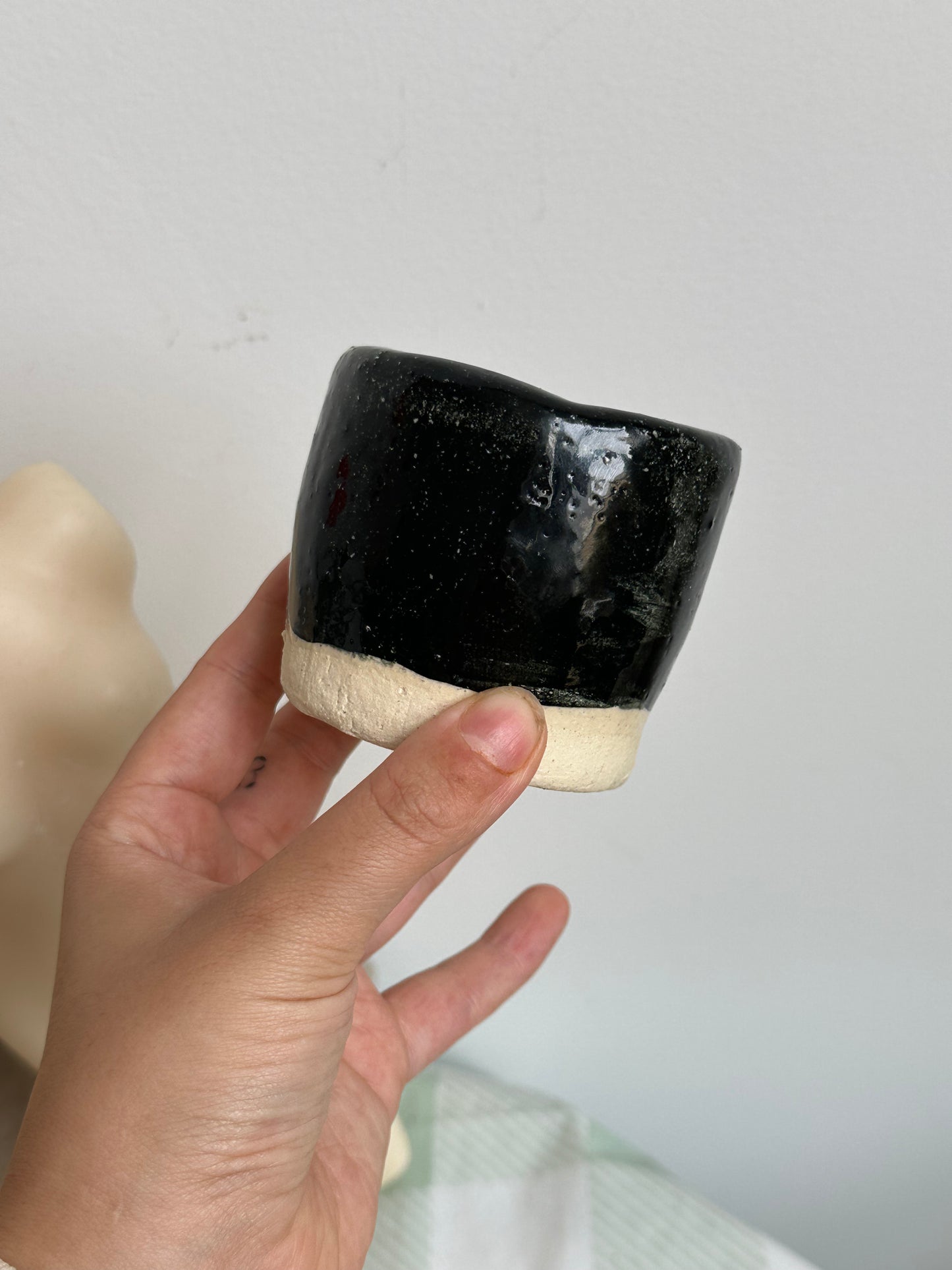 Ceramics: Black Glazed Cup | Food Safe